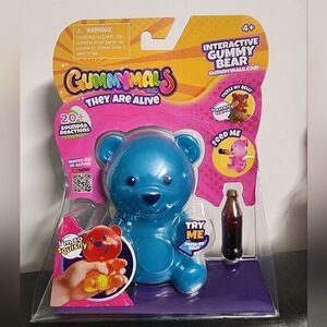 Gummymals Blue Interactive Super Squishy Gummy Bear Jiggly Pets Eolo NEW